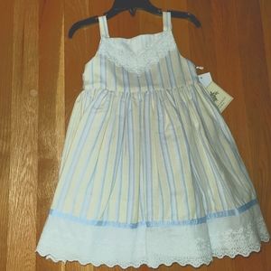 Laura Ashley Striped Toddler Dress